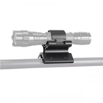 Suport magnetic lanterna vanatoare, diametru 25 mm, aluminiu, negru