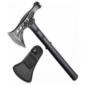 Topor 2 in 1, DEPOX , cu ciocan si husa, otel inoxidabil, 39 cm