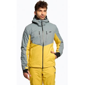 Geaca de ski barbati -  Poliester - Galben/Gri - Gri/Galben