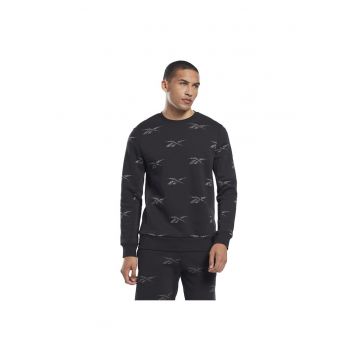 Hanorac sport barbati  fleece - negru - bumbac