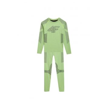 Lenjerie termoactiva baieti -  Poliamida/Poliester - 2 piese - Verde - Verde