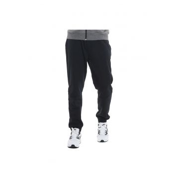 Pantaloni de trening pentru barbati -  023150 - bumbac/poliester - negru -