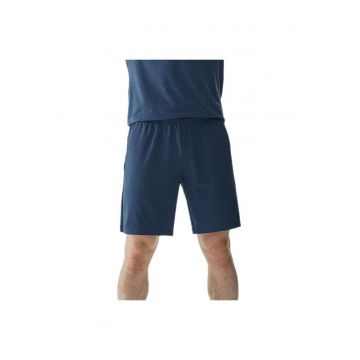 Pantaloni scurti pentru barbati  4FWAW24TFSHM698 - poliester/elastan - albastru