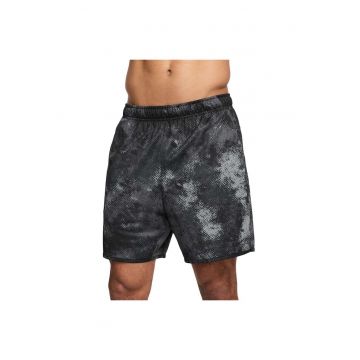 Pantaloni scurti pentru barbati  Totality - camuflaj - uscare rapida - talie elastica - poliester - negru