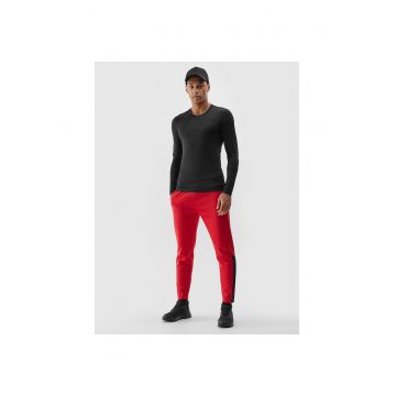 Pantaloni sport barbati  antrenament - rosu - material respirabil