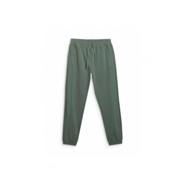 Pantaloni sport barbati -  bumbac - kaki
