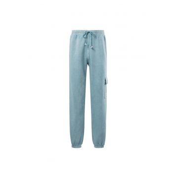 Pantaloni sport barbati  bumbac - talie elastica - albastru