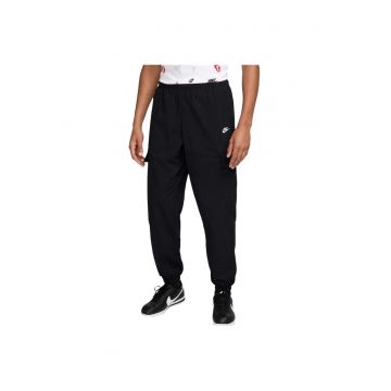Pantaloni sport barbati  Club HJ1990 - croiala lejera - talie elastica - nylon - negru