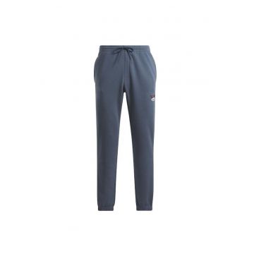 Pantaloni sport barbati  retro - bumbac/poliester - bleumarin -