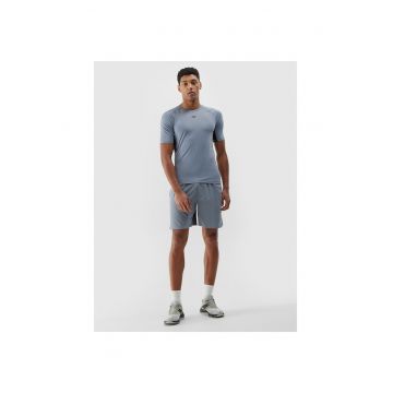 Pantaloni sport barbati -  scurti - uscare rapida - gri -
