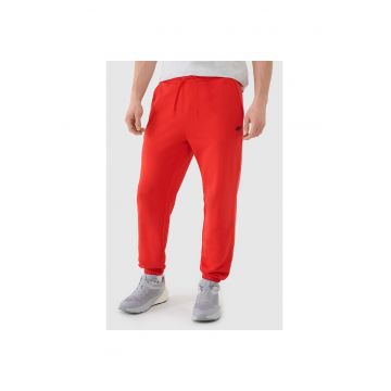 Pantaloni sport  rosii - bumbac/poliester - fara captuseala - pentru barbati