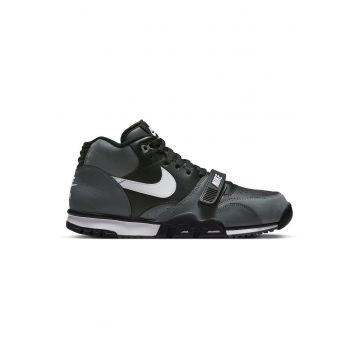 Pantofi sport barbati  Air Max 90 - gri - piele naturala - detalii retro - talpa intermediara stratificata
