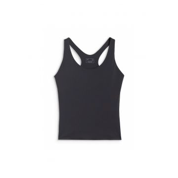 Top Yoga Fara Maneci pentru Femei  Poliester Negru - CROIALA SLIM - Integrat Sutien - Tehnologie 4FDry - XS-XL - Sezon SS25