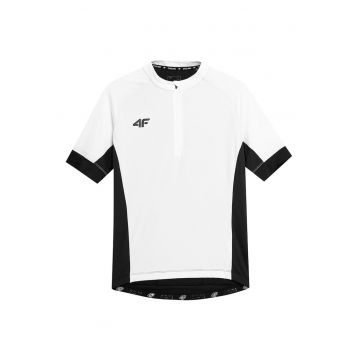 Tricou barbati  slim fit - detalii reflectorizante - guler inalt - poliester-elastan -