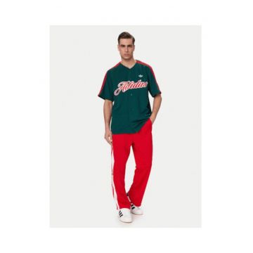 Tricou barbati -  supradimensionat - verde - material sintetic reciclat - imprimeu grafic