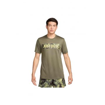 Tricou sport barbati  Camo - confortabil - verde - poliester