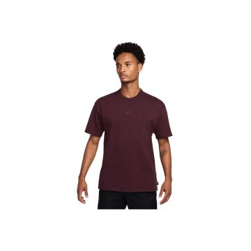 Tricou sport barbati  Premium Essentials - croiala lejera - bumbac organic - visiniu