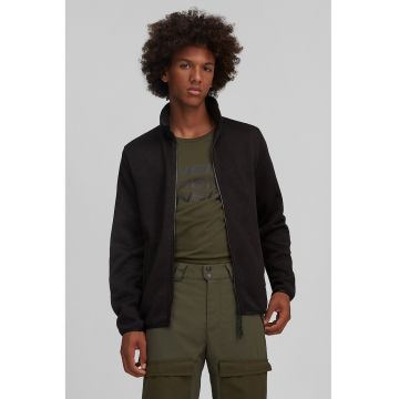 Bluza de fleece cu fermoar - pentru schi Piste - Negru stins
