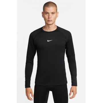 Bluza slim fit cu tehnologie Dri Fit pentru fitness Pro Warm - Negru