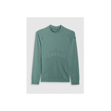 Bluza sport barbati -  termoreactiva fara cusaturi - verde - poliester