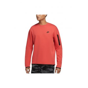 Bluza sport  model CU4505 - Tech Fleece - roz - bumbac - cu buzunar pe maneca