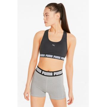 Bustiera racerback pentru fitness - Negru