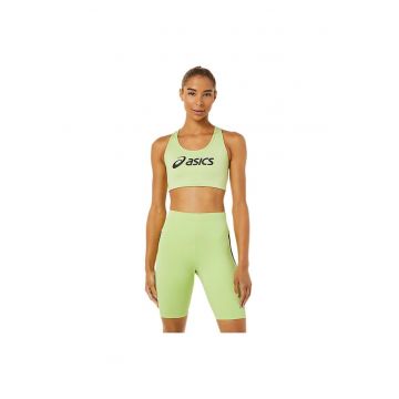 Bustiera sport  ajustata - suport mediu - rapid uscare - poliester - verde -