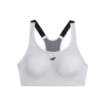 Bustiera sport dama AW23USBAF072 - 4F - Alb - Poliester/Elastan -