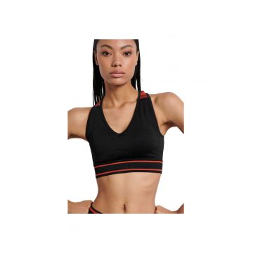 Bustiera sport dama -  Poliamida/Elastan - Negru -