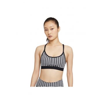 Bustiera sport DD1086 -  Nylon - Negru/Alb