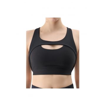 Bustiera sport WSS25USBAF150 - 4F - Poliester/Elastan - Negru