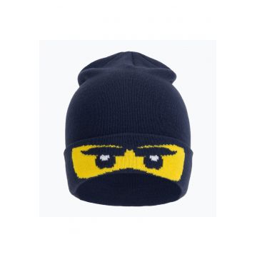 Caciula ski copii -  Lwantony 710 - Acril - Bleumarin/Galben - 50-52 cm