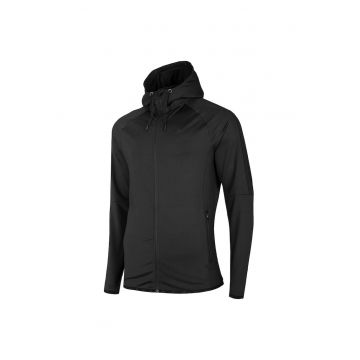 Hanorac barbatesc  tehnic - uscare rapida - elastic - negru - poliester