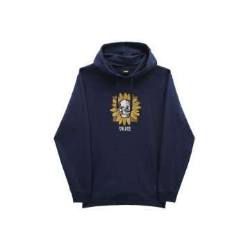 Hanorac  Faced Off-B - casual - cu gluga - bumbac - bleumarin