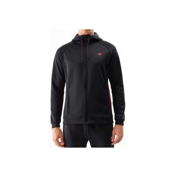 Hanorac sport  model 4FWSS24TFSWM393 - croiala regulata - gluga reglabila - 100% poliester