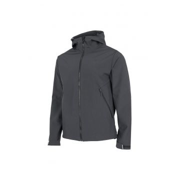 Jacheta sport  model H4Z22-SFM001 - croiala regulata - membrana impermeabila - poliester-elastan - gri -