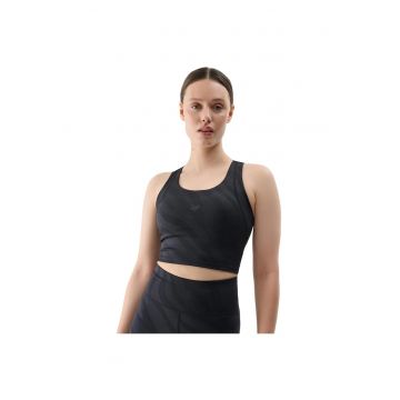 Maiou sport dama  functional - sutien incorporat - respirabil - poliester-elastan - negru