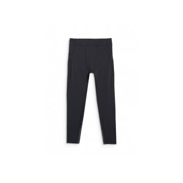Pantaloni alergare barbati -  poliester - negru