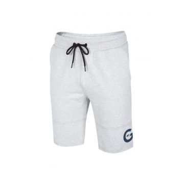Pantaloni scurti  H4L20-SKMD012 - bumbac/viscoza - gri -
