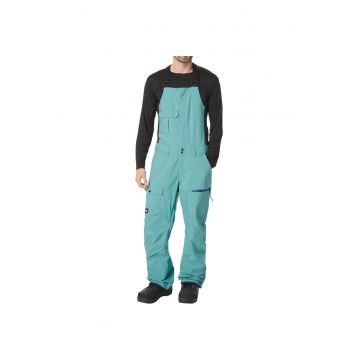 Pantaloni sport  albastru - 100% poliester - impermeabili - pentru iarna - set cu bavete utilitare