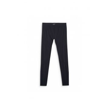 Pantaloni sport barbati -  termoactivi - fara cusaturi - negru - poliester -