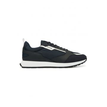 Pantofi sport barbati  Dark Blue 401 - alergare - piele ecologica - bleumarin