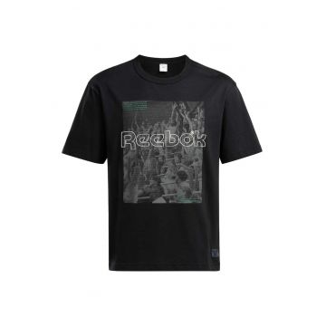 Tricou sport  Classics Team Tradition - decolteu rotund - negru - bumbac -