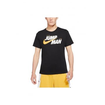 Tricou sport  Jumpman Graphic - negru - bumbac -