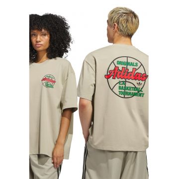 Tricou unisex lejer pentru baschet - Rosu/Kaki