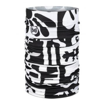 Bandana  Coolnet UV - PAMPANI BLACK - culoare alb/ negru - multisport - pentru copii - marime universala