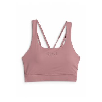 Bustiera sport  suport redus - roz - material cu uscare rapida - pentru fitness si alergare