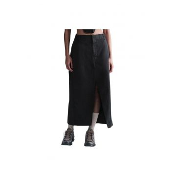 Fusta sport dama  din colectia Sportswear - elasticitate - doua buzunare - bumbac/poliester - negru