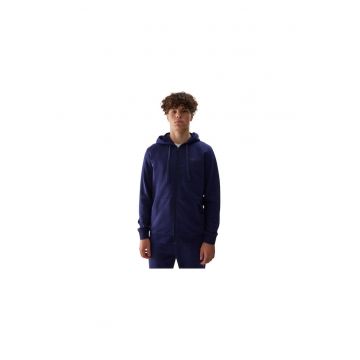Hanorac cu fermoar si gluga  B23464 - Bleumarin - Bleumarin