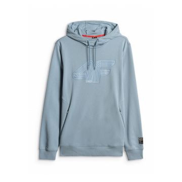Hanorac sport barbati  regular - gluga ajustabila - albastru - material confortabil